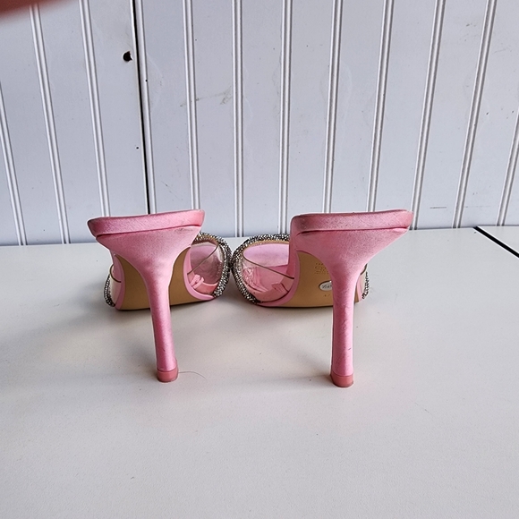 Zara Pink High Heel Slippers Women Heeled Sandals Woman Heels Sz 42 US Size 11 - Picture 6 of 10